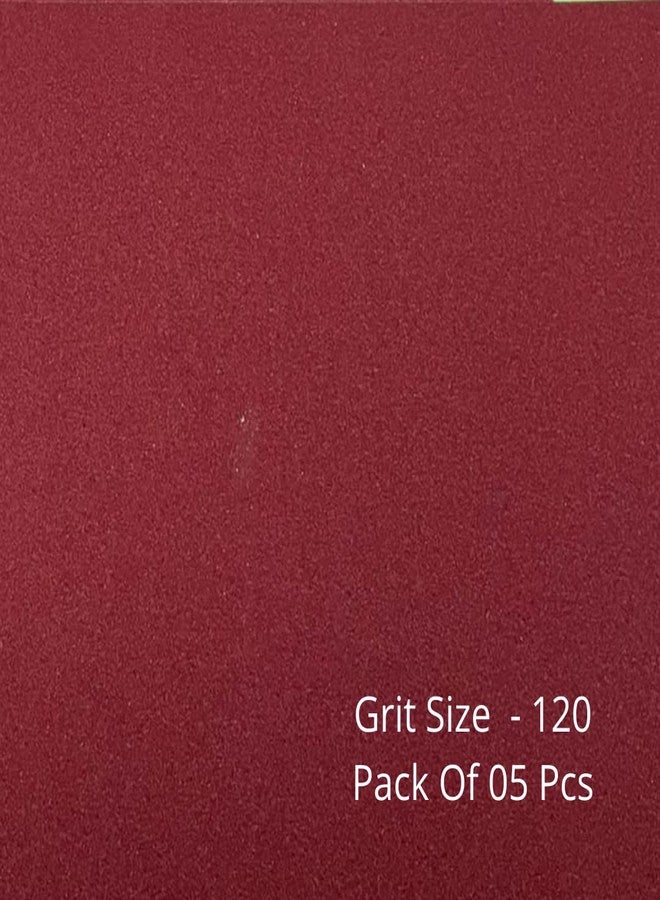 Color Zebra SAND PAPER/EMERY PAPER/SANDING PAPER Grit - 120 .Pack of 05 Sheets of Aluminum Oxide Sanding Paper. For Dry Sanding of Wood and Metal. - Image 2